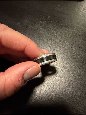 Black and Silver Men's Ring
